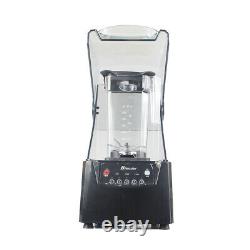 1.8L 2600W Soundproof Cover Blender Commercial Fruit Juicer Ice Smoothie Mixer