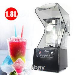 1.8L Commercial Soundproof Cover Blender Fruit Juicer Ice Smoothie Mixer 2600W