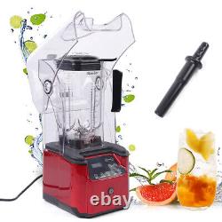 2200W 2.2L Commercial Soundproof Cover Blender Fruit Juicer Smoothie Mixer Quiet