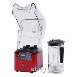 2200W 2.2L Commercial Soundproof Cover Blender Fruit Juicer Smoothie Mixer Quiet