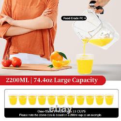 2200W 2.2L Commercial Soundproof Cover Blender Fruit Juicer Smoothie Mixer Quiet