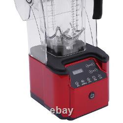 2200W 2.2L Commercial Soundproof Cover Blender Fruit Juicer Smoothie Mixer Quiet