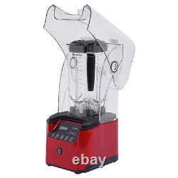 2200W 2.2L Commercial Soundproof Cover Blender Fruit Juicer Smoothie Mixer Quiet