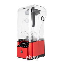 2200W 2.2L Commercial Soundproof Cover Blender Fruit Juicer Smoothie Mixer Quiet