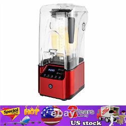 2200W Commercial Professional Blender With Shield Quiet Sound Enclosure Timer