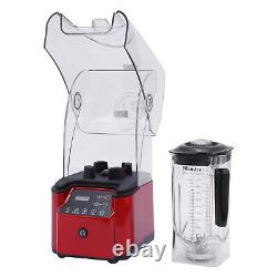 2200W Commercial Professional Blender With Shield Quiet Sound Enclosure Timer
