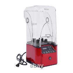 2200W Commercial Professional Blender With Shield Quiet Sound Enclosure Timer