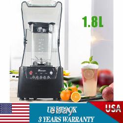 2600W Commercial Soundproof Smoothie Blender Machine Fruit Juicer Maker Mixer