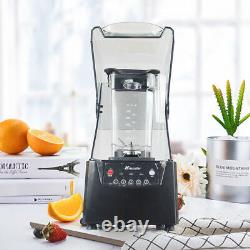 2600W Heavy-duty Commercial Blender With Shield Quiet Sound Enclosure 1.8L 110V