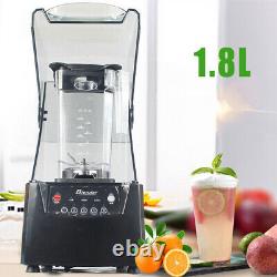 2600W Heavy-duty Commercial Blender With Shield Quiet Sound Enclosure 1.8L 110V