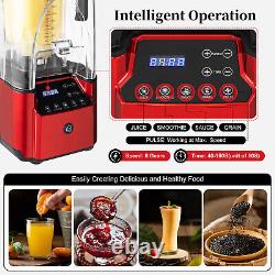 2.2L Commercial Blender Fruit Juicer Smoothie Maker Mixer+Timer+Soundproof Cover