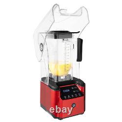 2.2L Commercial Blender Fruit Juicer Smoothie Maker Mixer+Timer+Soundproof Cover