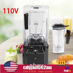 2.2L Commercial Blender Soundproof Smoothie Fruit Juicer Maker Mixing Machine