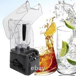 2.2L Commercial Electric Soundproof Cover Blender Juicer Smoothie Mixer 2200W US