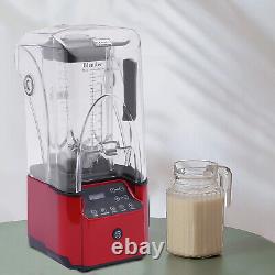 2.2L Commercial Smoothie Mixer Machine Soundproof Cover Countertop Blender 2200W