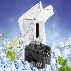 2.2L Commercial Soundproof Countertop Blender Juicer Smoothie Mixer Maker 110V