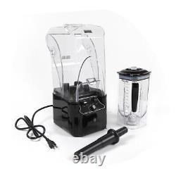 2.2L Commercial Soundproof Countertop Blender Juicer Smoothie Mixer Maker 110V