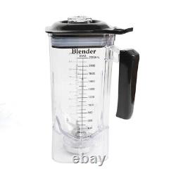 2.2L Commercial Soundproof Countertop Blender Juicer Smoothie Mixer Maker 110V