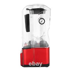 2.2L Commercial Soundproof Cover Blender Fruit Juicer Smoothie Mixer Ice Crusher
