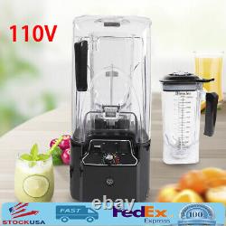 2.2L Commercial Soundproof Smoothie Blender Electric Fruit Juicer Maker Mixer US