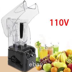 2.2L Professional Soundproof Cover Blender Commercial Electric Smoothie Mixer