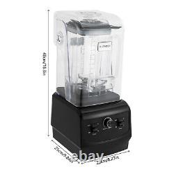 Black Quiet Stainless Steel Commercial Blenders Soundproof Smoothie Juicers