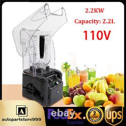 Commercial 2.2L Blender Soundproof Smoothie Fruit Juicer Maker Mixing Machine