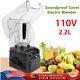 Commercial Electric Soundproof Cover Blender Fruit Juicer Smoothie Ice Mixer Hot