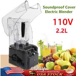 Commercial Electric Soundproof Cover Blender Fruit Juicer Smoothie Ice Mixer HOT