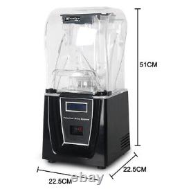 Commercial Smoothie Maker Blender Fruit Juicer Mixer 1.5L Ice Crusher Soundproof