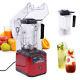 Commercial Soundproof Cover Blender Fruit Juicer Smoothie Mixer Ice Crusher 2.2l
