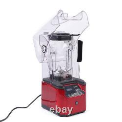 Commercial Soundproof Cover Blender Fruit Juicer Smoothie Mixer Ice Crusher 2.2L