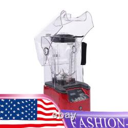 Commercial Soundproof Cover Blender Fruit Juicer Smoothie Mixer Ice Crusher USA