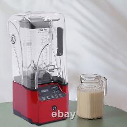 Commercial Soundproof Cover Blender Fruit Juicer Smoothie Mixer Ice Crusher USA