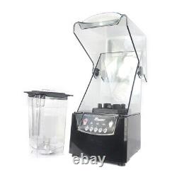 Soundproof Blender Commercial Smoothie Maker Juice Ice Crusher Mixer 2600W 1.8L