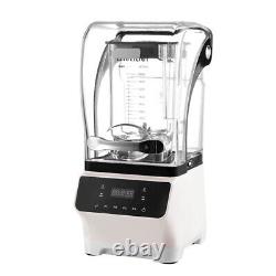 Wixkix 1.8L Commercial Blender for Shakes and Smoothies Frozen Drinks Soundproof