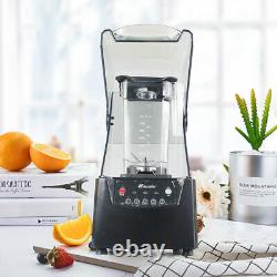 Machine à smoothie commerciale insonorisée de 2600W avec presse-fruits et mixeur