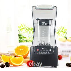 Machine à smoothie commerciale insonorisée de 2600W avec presse-fruits et mixeur