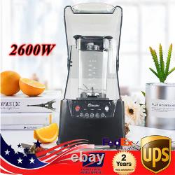 Machine à smoothie commerciale insonorisée de 2600W pour jus de fruits et mixer aux États-Unis