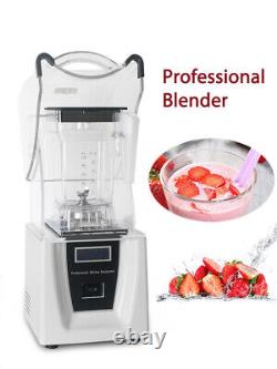 Mélangeur commercial de smoothie Blender Presse-fruits Mixer 1.5L Broyeur de glace Insonorisé