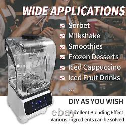 Mixeur commercial Wixkix 1,8L pour milkshakes et smoothies boissons glacées insonorisé